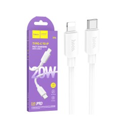 Hoco Cable X96 Hyper Type-c to Lightning 2.4A 1m White Hoco Cable X96 Hyper Type-c to Lightning 2.4A 1m White